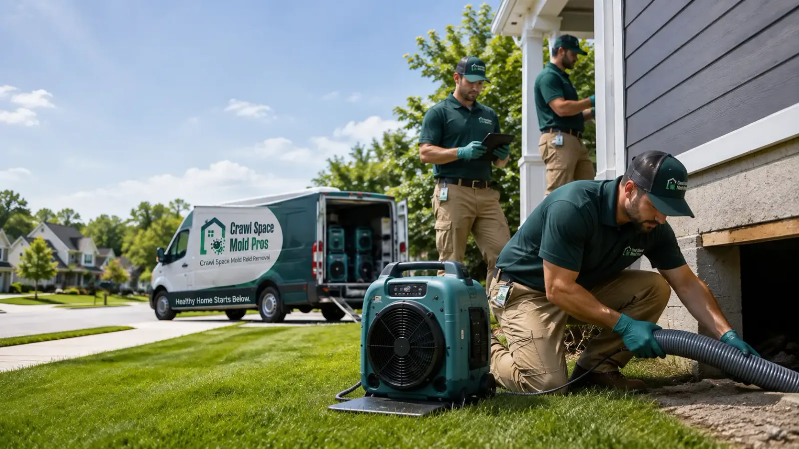 Crawl Space Mold Removal in Shirley, NY